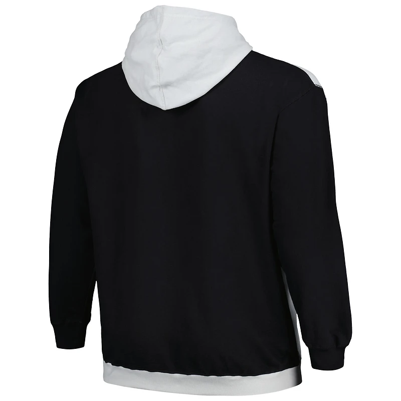 Men's Fanatics  Black/Silver Utah Jazz Big & Tall Primary Arctic Pullover Hoodie