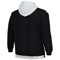 Men's Fanatics  Black/Silver Utah Jazz Big & Tall Primary Arctic Pullover Hoodie