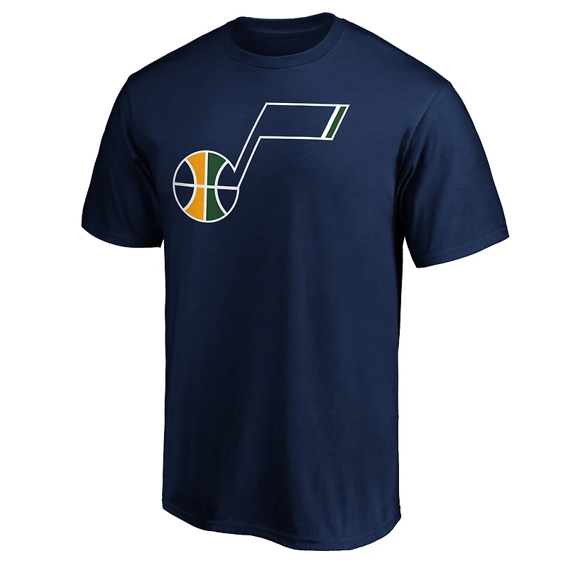 T-shirt avec logo de l'équipe principale l'Utah Jazz Fanatics pour hommes, bleu marine