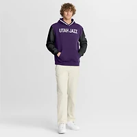 Sweat à capuche Fanatics violet/noir pour homme Utah Jazz Half Court Shot Clock Fastbreak