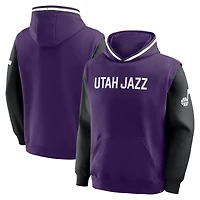 Men's Fanatics  Purple/Black Utah Jazz Half Court Shot Clock Fastbreak Hoodie