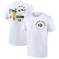 Men's Fanatics White Utah Jazz Street Collective T-Shirt