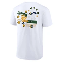 T-shirt blanc Utah Jazz Street Collective Fanatics pour hommes