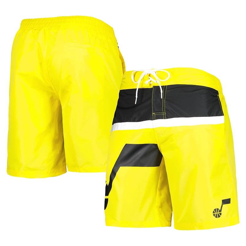 Maillot de bain G-III Sports by Carl Banks Gold Utah Jazz Sea Wind pour homme