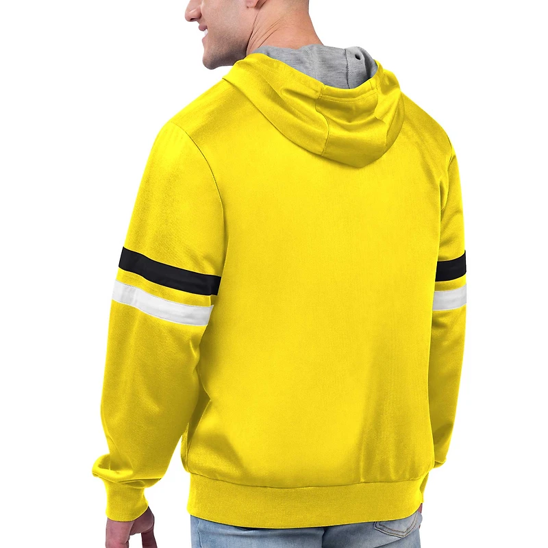 Veste à capuche jaune entièrement zippée G-III Sports by Carl Banks pour hommes, Utah Jazz Contender