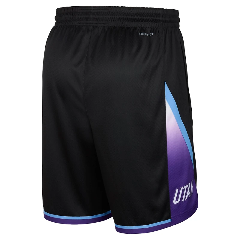 Short Nike Swingman noir Utah Jazz Statement Edition pour homme