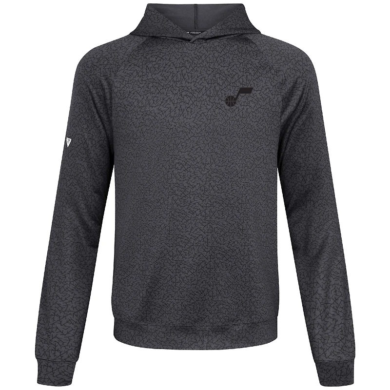 Sweat à capuche noir Challenger Utah Jazz pour homme Levelwear