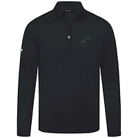 Men's Levelwear Black Utah Jazz Heron Quarter-Zip Top