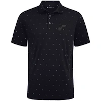 Polo Vision noir Levelwear pour homme des Utah Jazz
