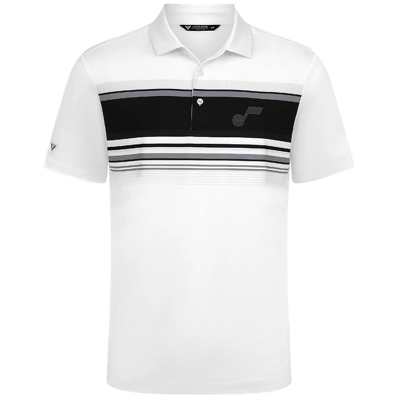Men's Levelwear White Utah Jazz Onward Polo