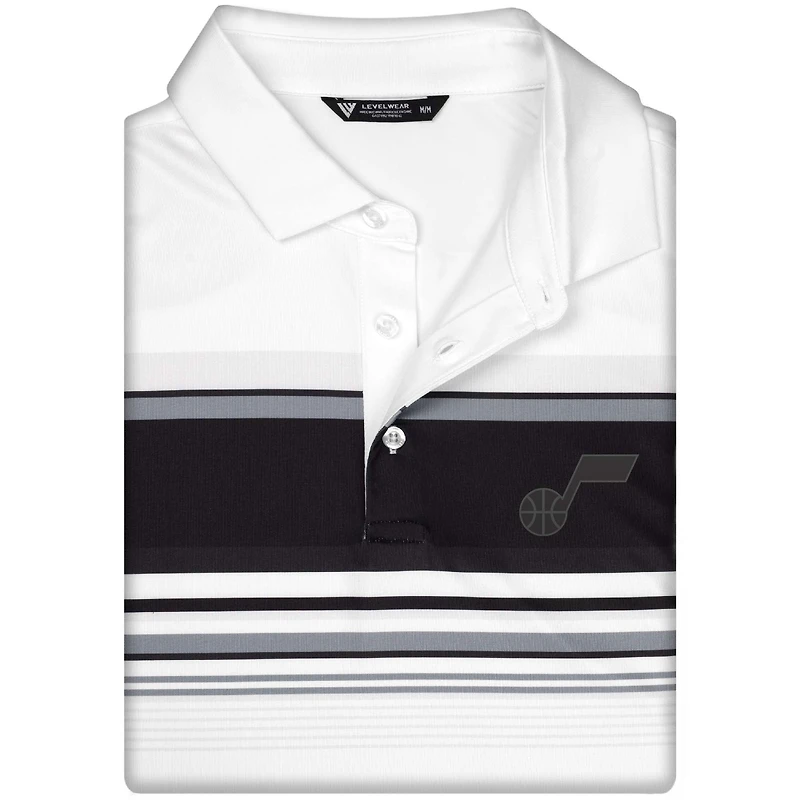 Men's Levelwear White Utah Jazz Onward Polo