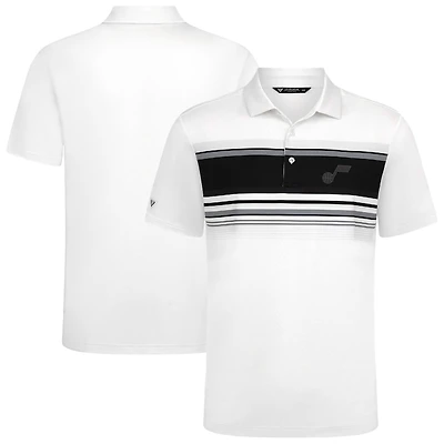 Men's Levelwear White Utah Jazz Onward Polo
