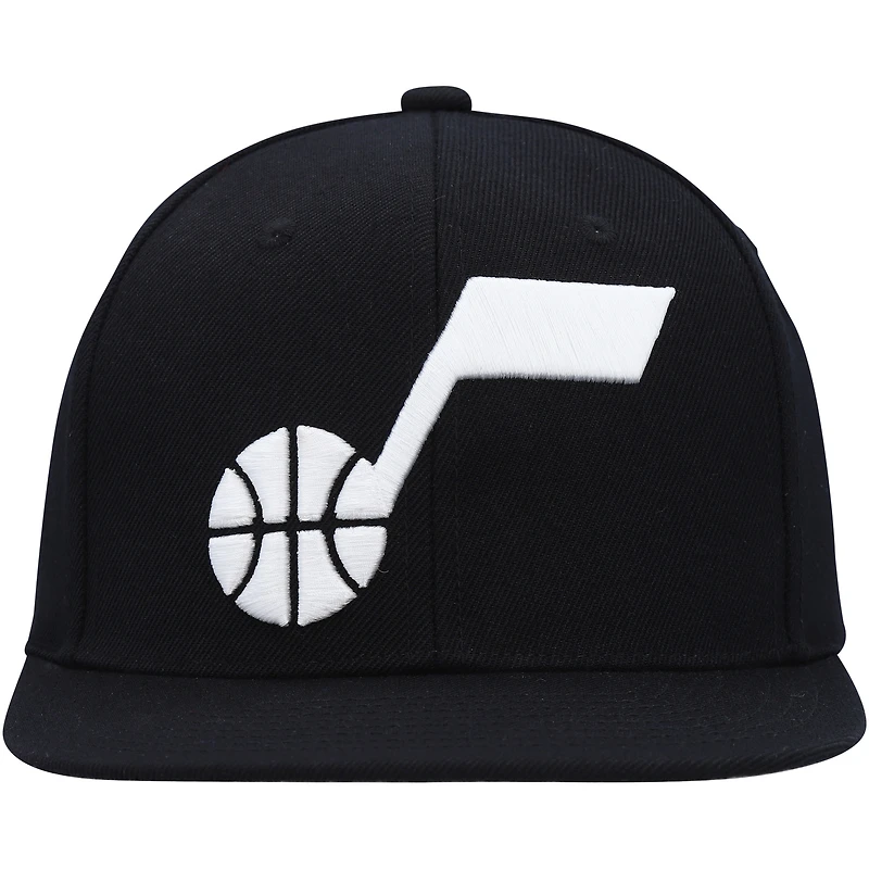 Casquette Snapback Utah Jazz Ground 2.0 noire Mitchell & Ness pour homme