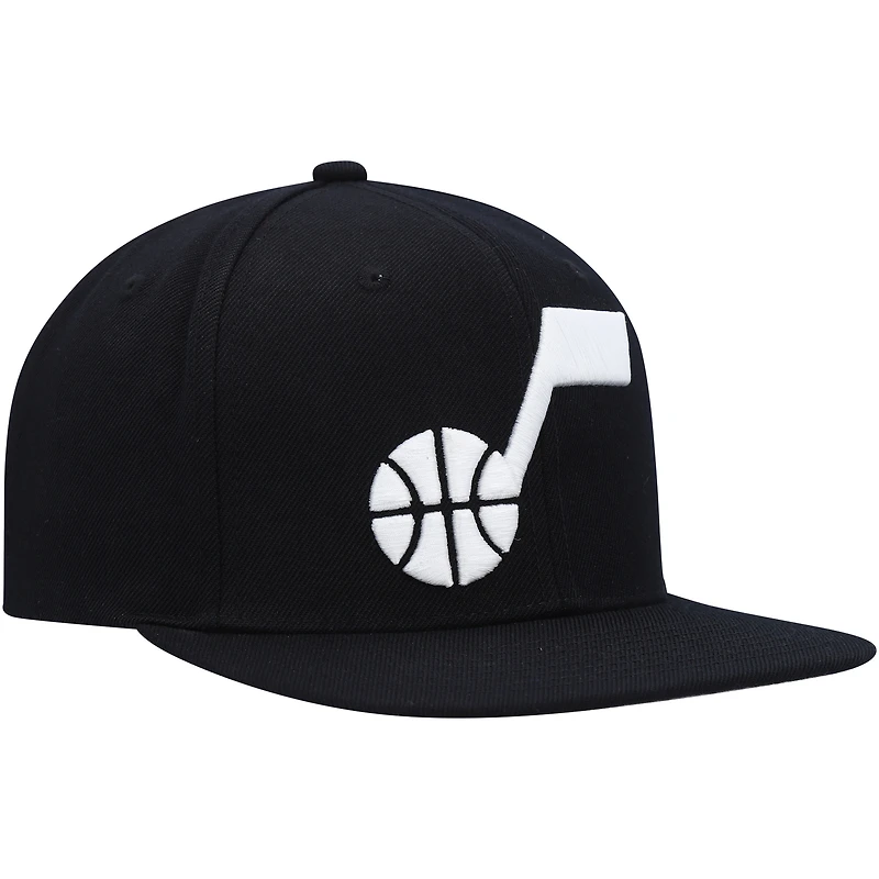 Casquette Snapback Utah Jazz Ground 2.0 noire Mitchell & Ness pour homme