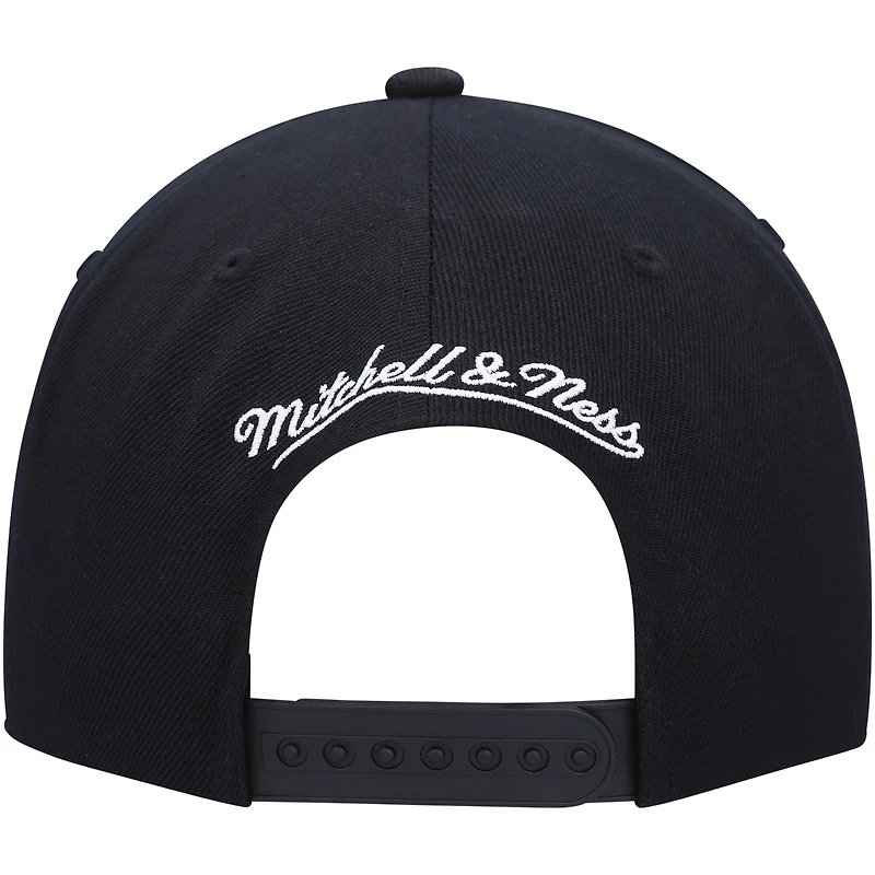 Casquette Snapback Utah Jazz Hardwood Classics Script 2.0 noire Mitchell & Ness pour homme