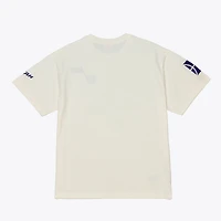 Men's Mitchell & Ness Cream Utah Jazz Hardwood Classics Chainstitch Premium T-Shirt