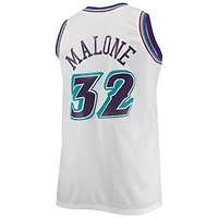 Men's Mitchell & Ness Karl Malone White Utah Jazz 1996/97 Big Tall Hardwood Classics Swingman Jersey