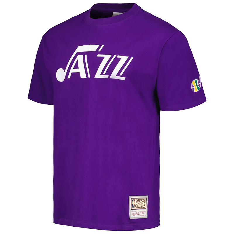 T-shirt premium violet Utah Jazz Hardwood Classics Nights de Mitchell & Ness pour hommes