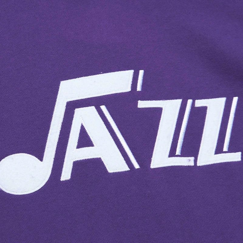 Sweat à capuche raglan violet Utah Jazz Hardwood Classics Nights Mitchell & Ness pour hommes