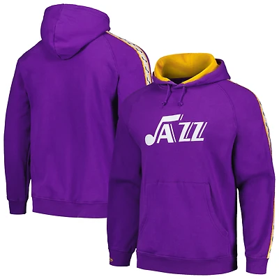 Sweat à capuche raglan violet Utah Jazz Hardwood Classics Nights Mitchell & Ness pour hommes