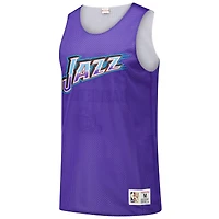Maillot d'entraînement réversible en maille pour homme Mitchell & Ness Utah Jazz Hardwood Classics violet
