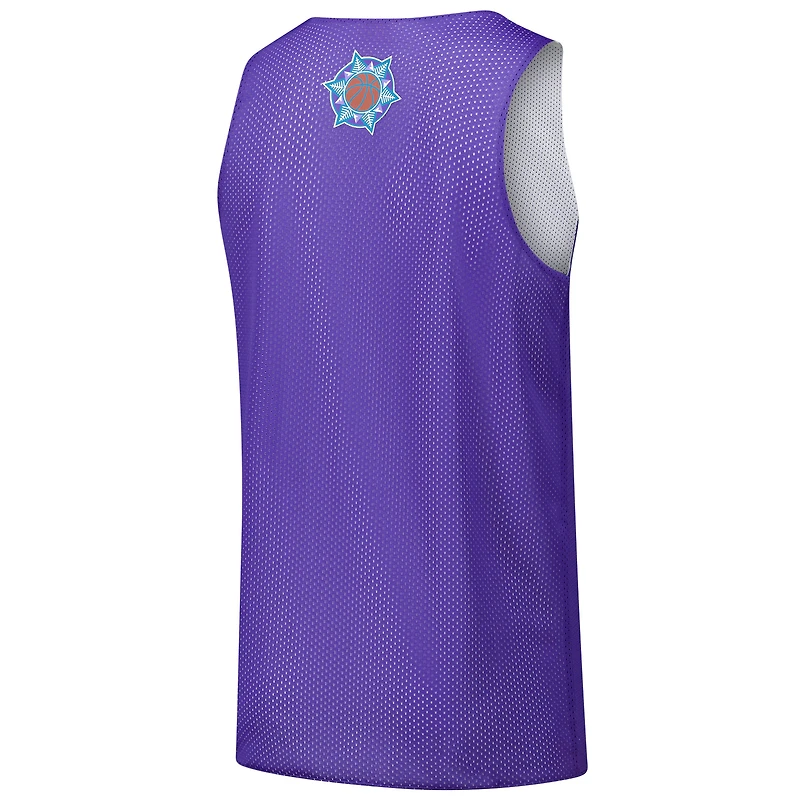 Maillot d'entraînement réversible en maille pour homme Mitchell & Ness Utah Jazz Hardwood Classics violet
