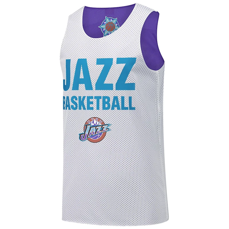 Maillot d'entraînement réversible en maille pour homme Mitchell & Ness Utah Jazz Hardwood Classics violet
