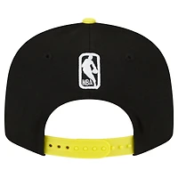 Men's New Era Black/Yellow Utah Jazz Official Team Color 2Tone 9FIFTY Snapback Hat