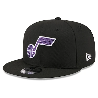 Men's New Era Black Utah Jazz 2026 NBA Draft Crystal 9FIFTY Snapback Hat