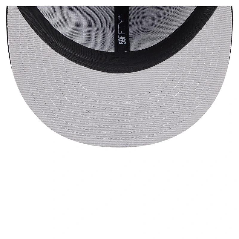 Men's New Era  Black Utah Jazz Deceptor 59FIFTY Fitted Hat