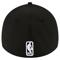 Men's New Era Black Utah Jazz Logo 39THIRTY Flex Hat