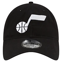 Casquette ajustable Utah Jazz Team 2.0 9TWENTY New Era noire pour hommes