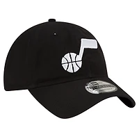 Casquette ajustable Utah Jazz Team 2.0 9TWENTY New Era noire pour hommes