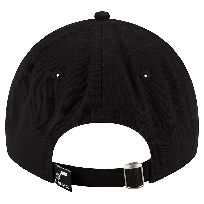 Casquette ajustable Utah Jazz Team 2.0 9TWENTY New Era noire pour hommes