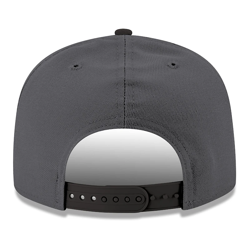 Men's New Era Gray/Black Utah Jazz Logo 2-Tone 9FIFTY Snapback Hat