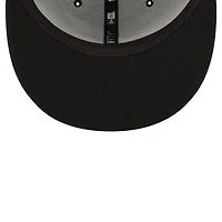 Men's New Era Utah Jazz Black & White 9FIFTY Snapback Hat