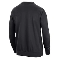 Men's Nike Black Utah Jazz 2023/24 Authentic Standard Issue Travel Performance Pullover Sweatshirt