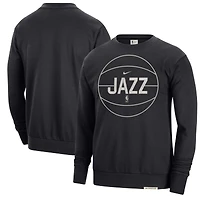 Men's Nike Black Utah Jazz 2023/24 Authentic Standard Issue Travel Performance Pullover Sweatshirt