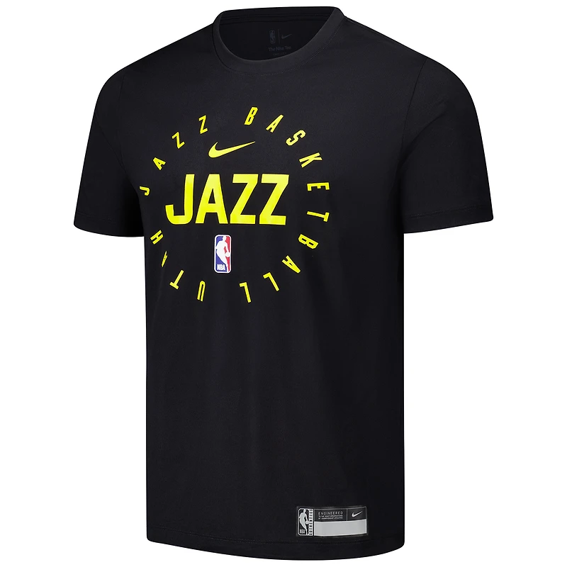 Men's Nike Black Utah Jazz 2024/25 Legend On-Court Practice Performance T-Shirt