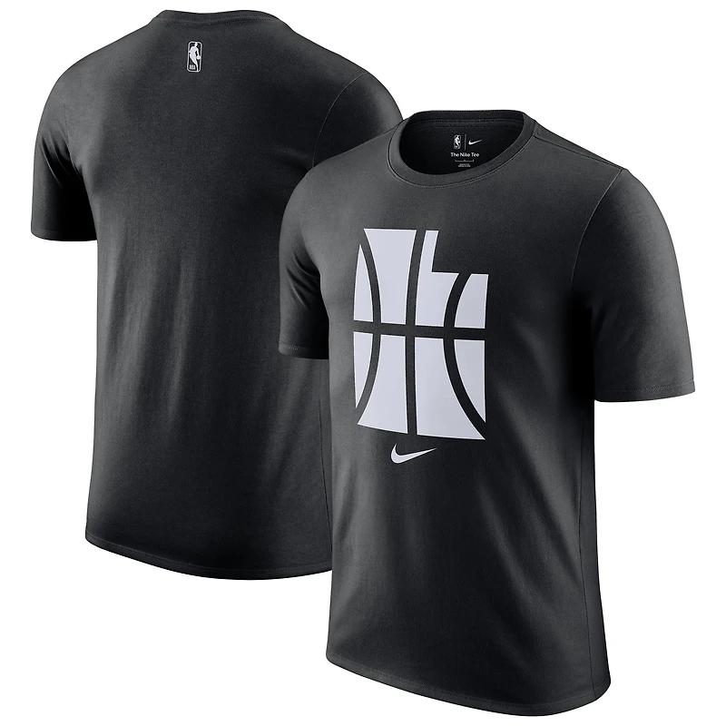 T-shirt Nike Utah Jazz City Edition Remix Essential Logo noir pour homme