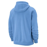 Sweat à capuche Nike Utah Jazz bleu pour homme, édition City 2025/26, logo essentiel remix