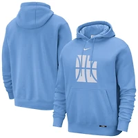 Sweat à capuche Nike Utah Jazz bleu pour homme, édition City 2025/26, logo essentiel remix