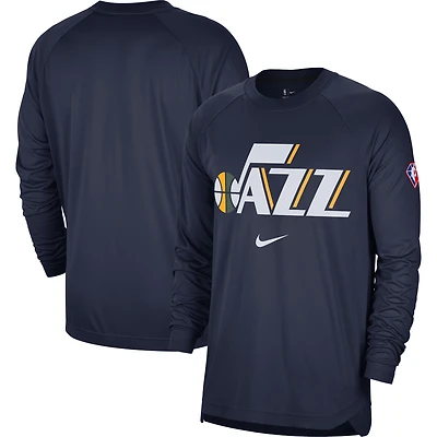 T-shirt à manches longues raglan Nike Utah Jazz 75th Anniversary pour homme