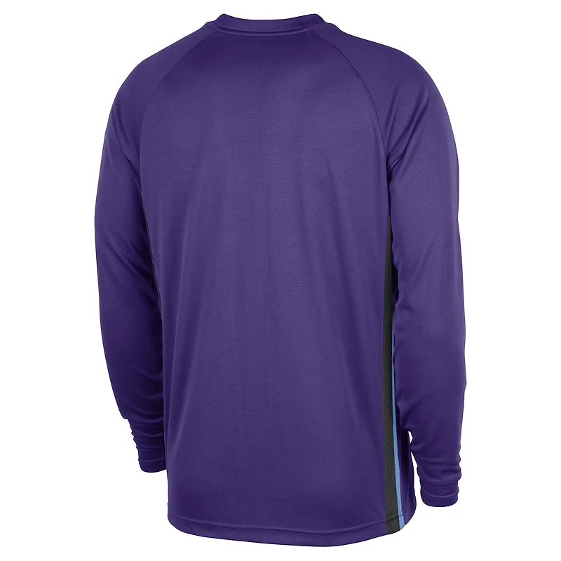 Men's Nike Purple Utah Jazz 2025/26 Authentic Pre-Game Legend Dri-FIT Long Sleeve Shooting Shirt