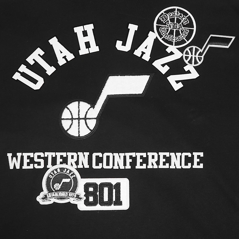 Sweat à capuche noir Pro Standard Area Code pour homme Utah Jazz