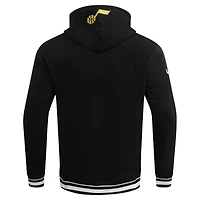 Sweat à capuche Pro Standard noir Utah Jazz Script Tail pour hommes