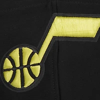 Sweat à capuche Pro Standard noir Utah Jazz Script Tail pour hommes
