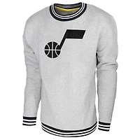 Sweat-shirt Stadium Essentials gris chiné Utah Jazz Club Level pour hommes