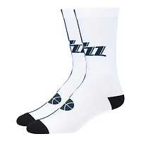 Chaussettes mi-mollet fendues Utah Jazz pour hommes