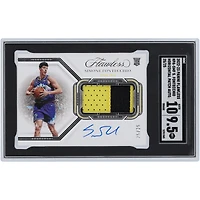 Carte Rookie authentifiée Panini Flawless Horizonal RPA #HPA-SMF #25/25 SGC 2022-23 autographiée par Simone Fontecchio du Utah Jazz